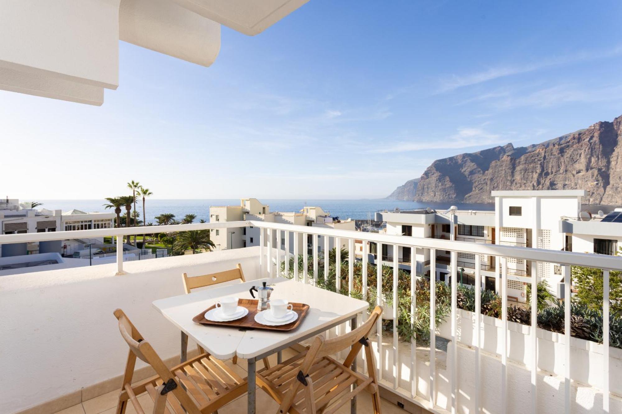 Okstay Los Gigantes With Ac, Terraces And Sea Views Santiago del Teide Buitenkant foto